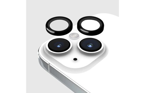 Case-Mate Rear Aluminum Ring Lens Protector for iPhone 15/15 Plus ONLY - Black