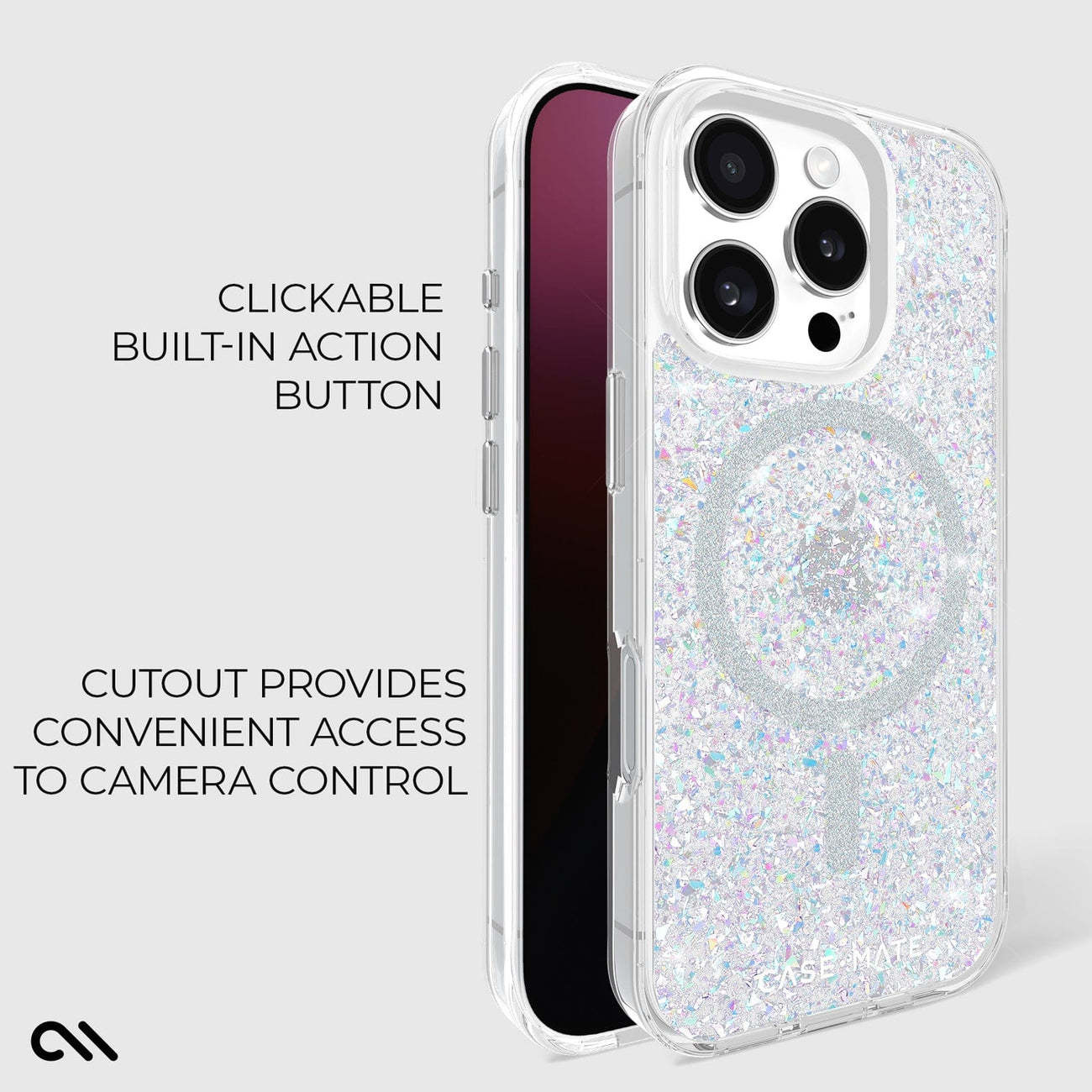 Case-Mate Twinkle Disco Case with Magsafe for iPhone 16 Pro