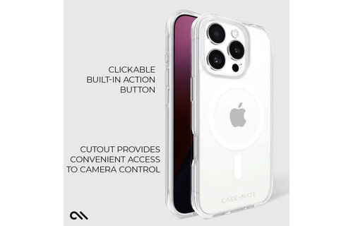 Case-Mate Tough Clear Case with Magsafe for iPhone 16 Pro