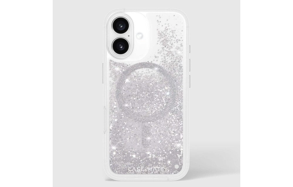 Case-Mate Waterfall Case with Magsafe for iPhone 16 - Silver