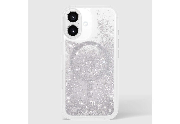 Case-Mate Waterfall Case with Magsafe for iPhone 16 - Silver