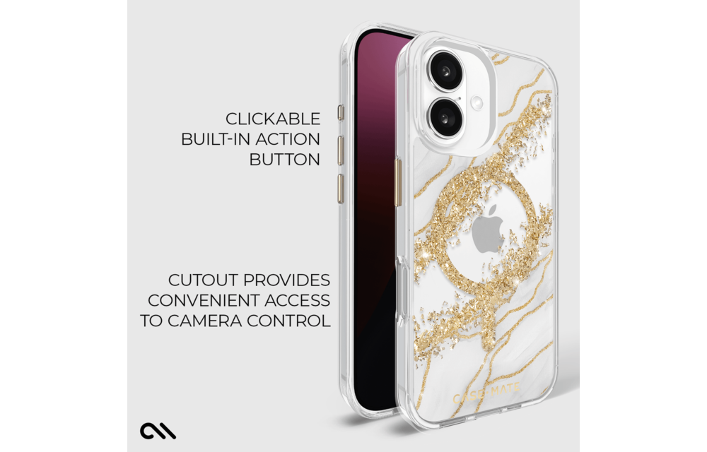 Case-Mate Karat Granite MagSafe Case for iPhone 16