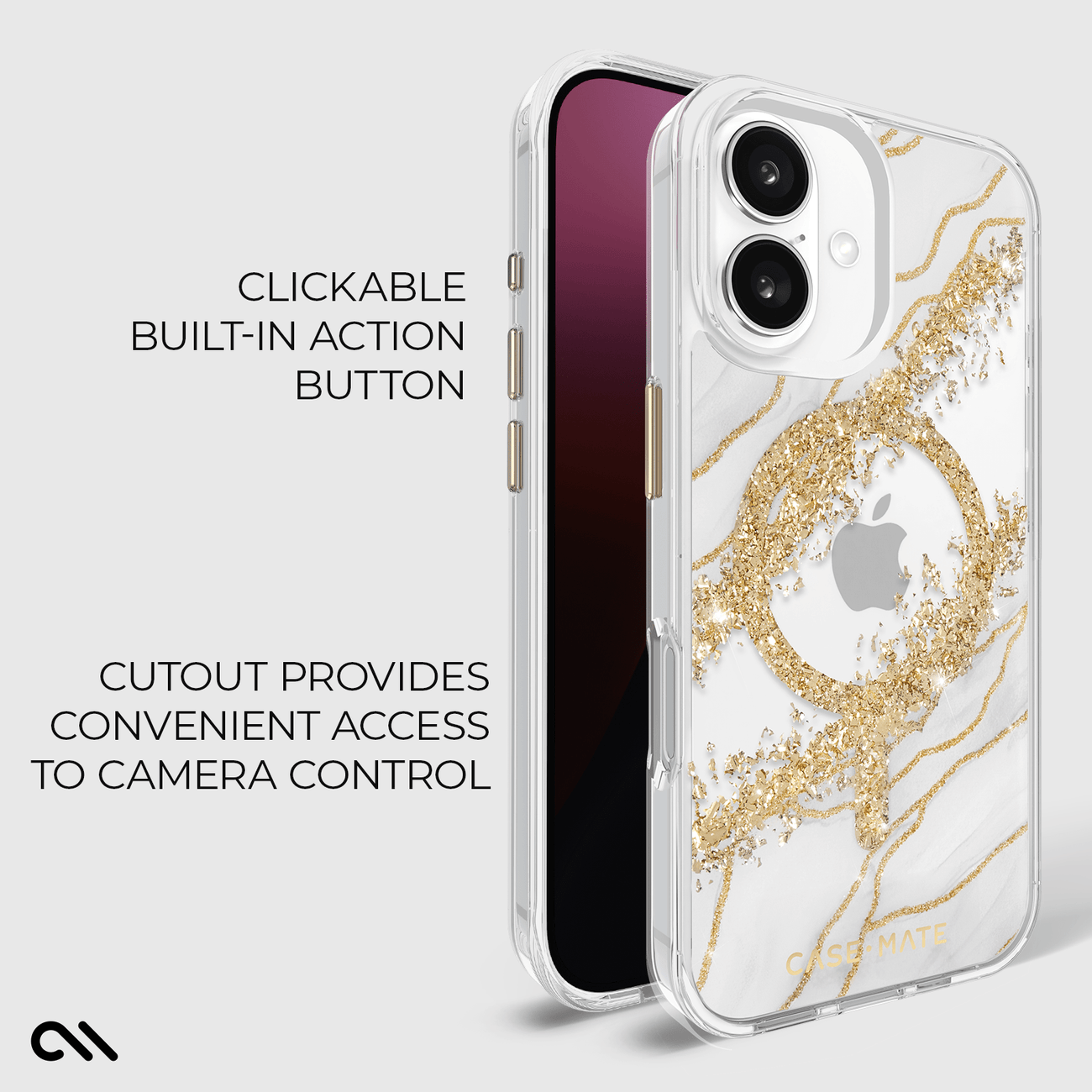 Case-Mate Karat Granite MagSafe Case for iPhone 16