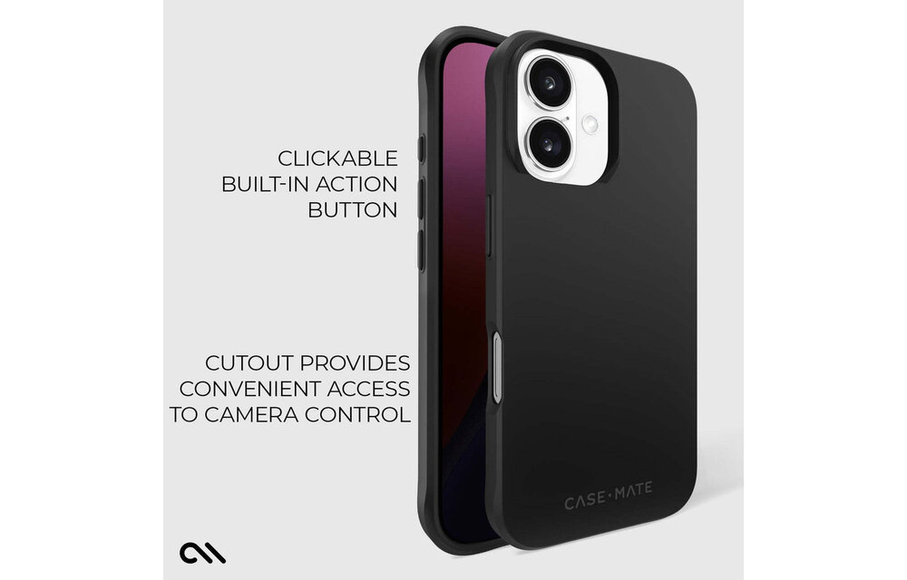 Case-Mate Tough Black Case with Magsafe for iPhone 16