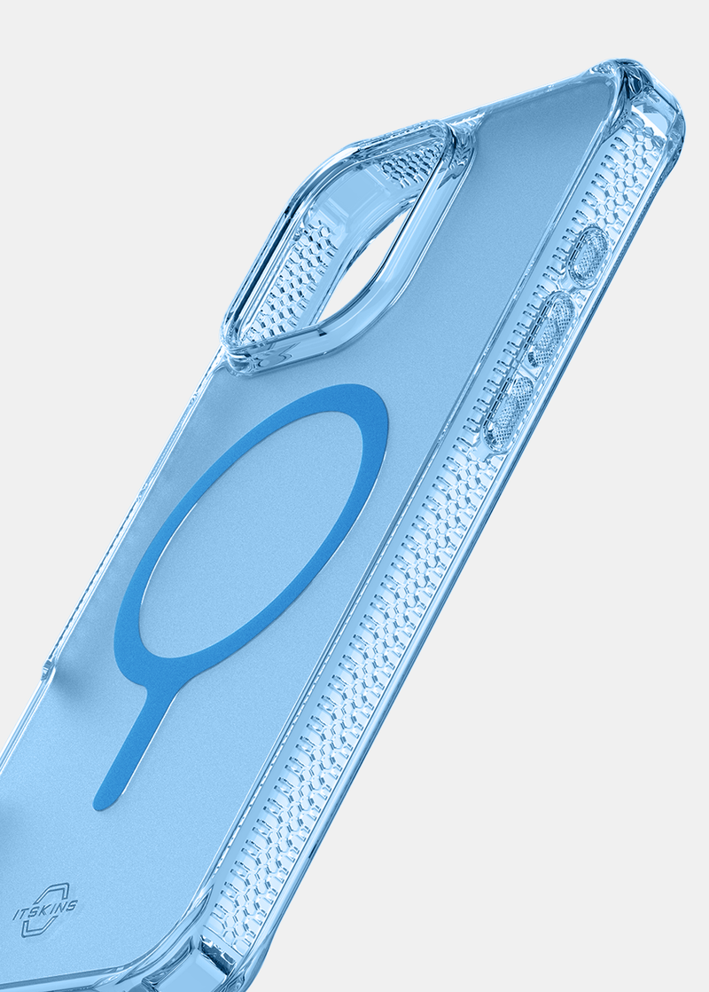 ItSkins Hybrid R Vapor Case w/ Magsafe for iPhone 16 Pro Max  - Light Blue