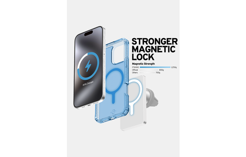 ItSkins Hybrid R Vapor Case w/ Magsafe for iPhone 16 Pro Max  - Light Blue