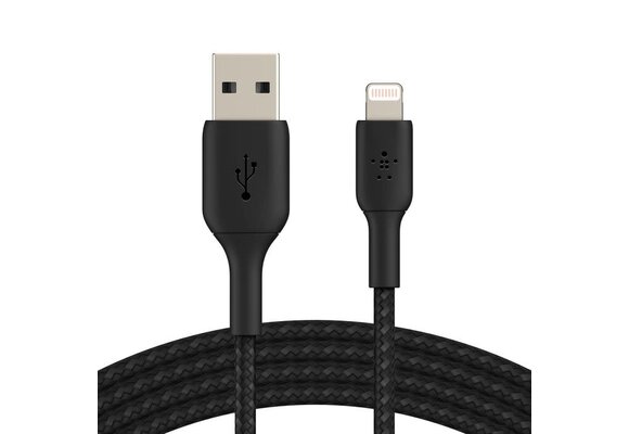 Belkin BOOST↑CHARGE™ Bradied  USB-A to Lightning Cable 1m (3.3 ft) White