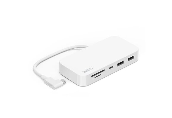 Belkin Connect USB-C 6-in-1 Multiport Hub with Mount w/ 2 x USB-A, 1 USB-C, 1 x MicroSD, 1 x Gigabit Ethernet