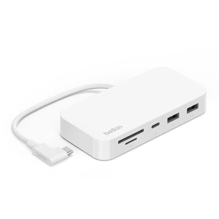 Belkin Connect USB-C 6-in-1 Multiport Hub with Mount w/ 2 x USB-A, 1 USB-C, 1 x MicroSD, 1 x Gigabit Ethernet