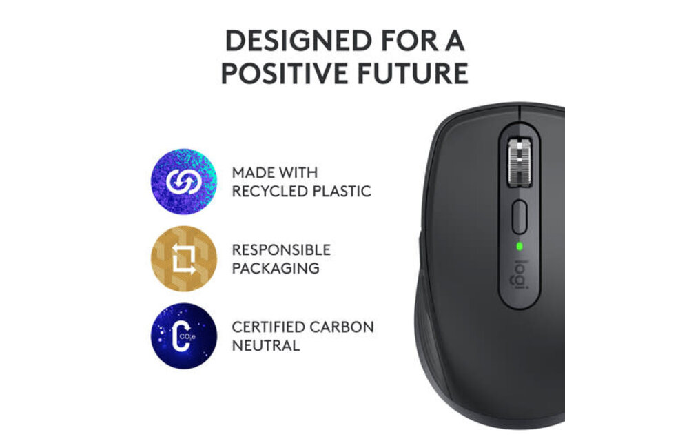 Logitech MX Anywhere 3s for Business Wireless Compact Performance Mouse - Graphite
