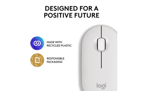 Logitech Pebble Wireless Mouse 2 M350s - Tonal White