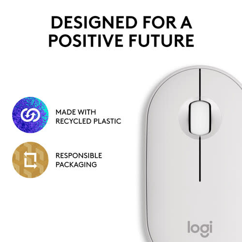 Logitech Pebble Wireless Mouse 2 M350s - Tonal White