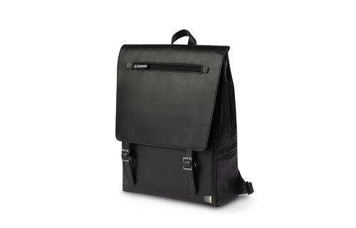 Moshi Helios Lite Leather Slim Laptop Backpack - Jet Black