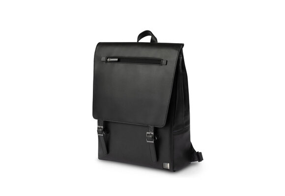 Moshi Helios Lite Leather Slim Laptop Backpack - Jet Black