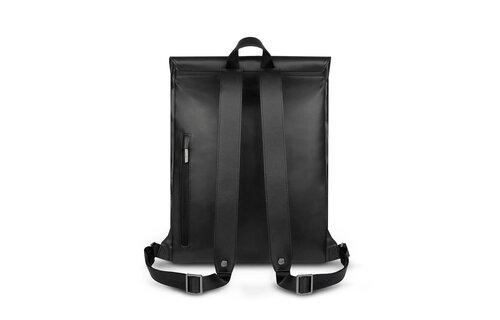 Moshi Helios Lite Leather Slim Laptop Backpack - Jet Black