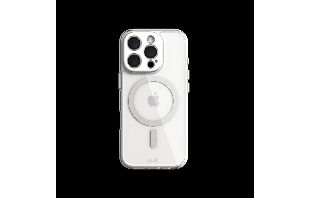 Moshi iGlaze Case with Magsafe for iPhone 16 Pro - Luna Silver