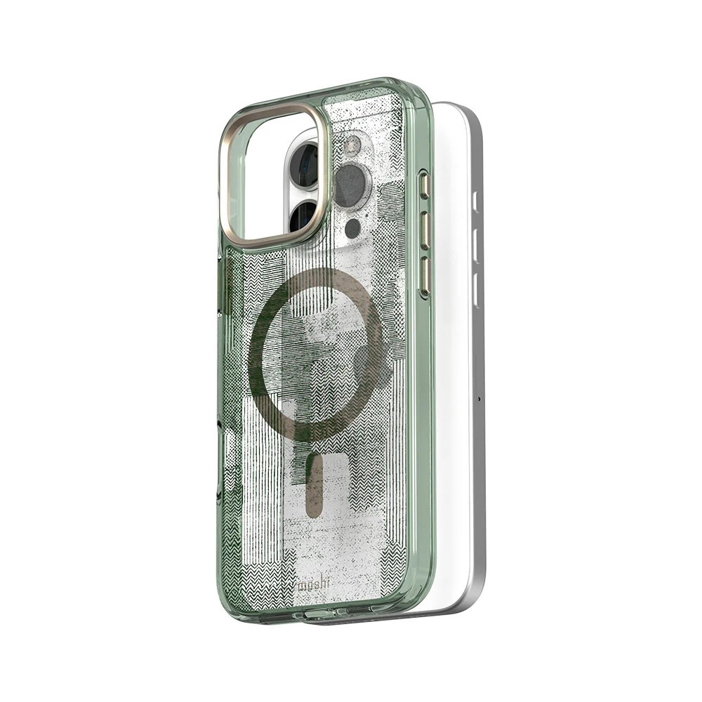Moshi iGlaze Case with Magsafe for iPhone 16 Pro Max - Sunlit Green