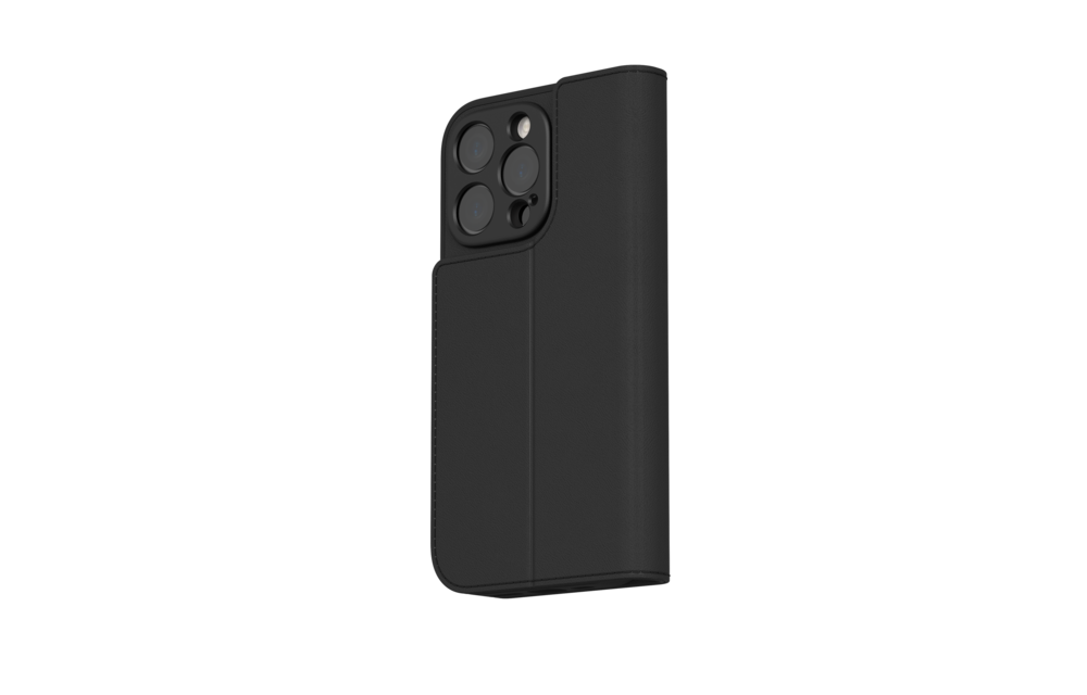 Moshi Overture Case /W DETACHABLE MAGNETIC WALLET for iPhone 16 Pro - Charcoal Black