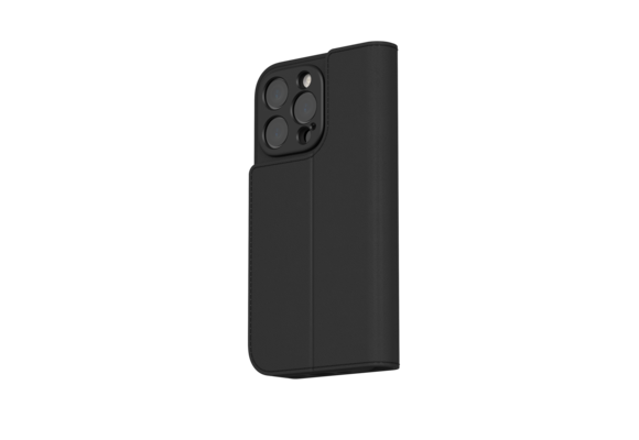 Moshi Overture Case /W DETACHABLE MAGNETIC WALLET for iPhone 16 Pro Max - Charcoal Black