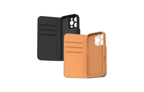 Moshi Overture Case /W DETACHABLE MAGNETIC WALLET for iPhone 16 Pro Max - Charcoal Black