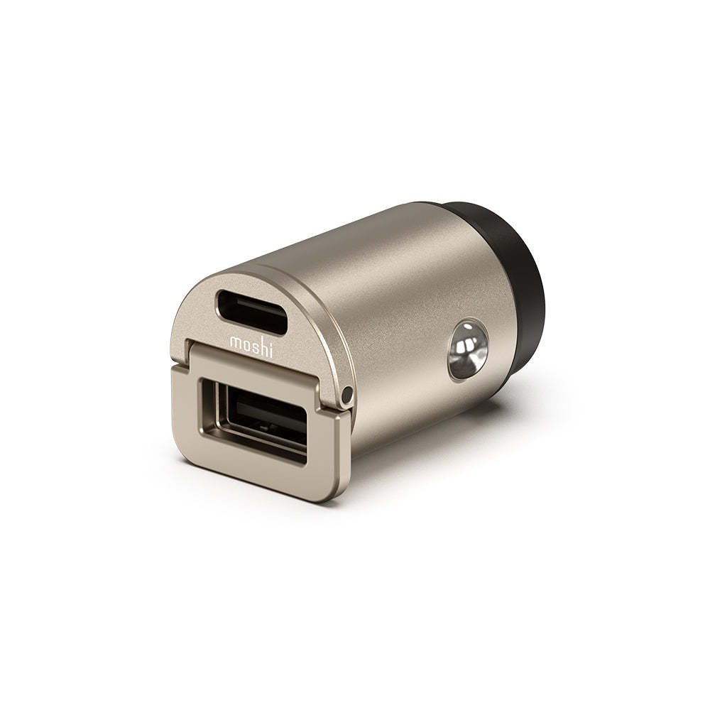 Moshi Duo PD Car Charger 45w USB-C/USB-A  - Moonlit Gold
