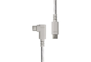 Moshi Integra USB-C to USB-C (240w/480Mbps) Charge Cable 90 degree  1.5m  Gray