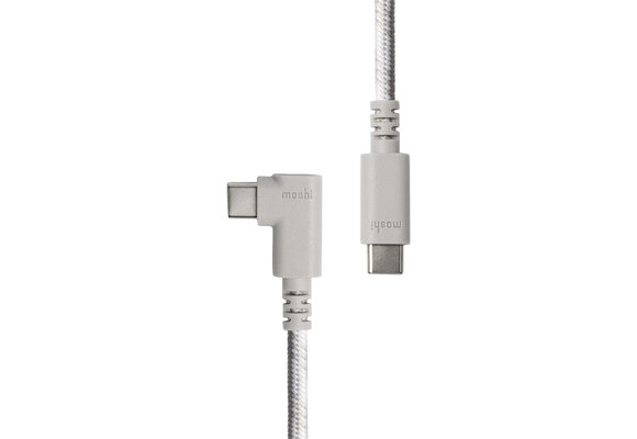 Moshi Integra USB-C to USB-C (240w/480Mbps) Charge Cable 90 degree  1.5m  Gray