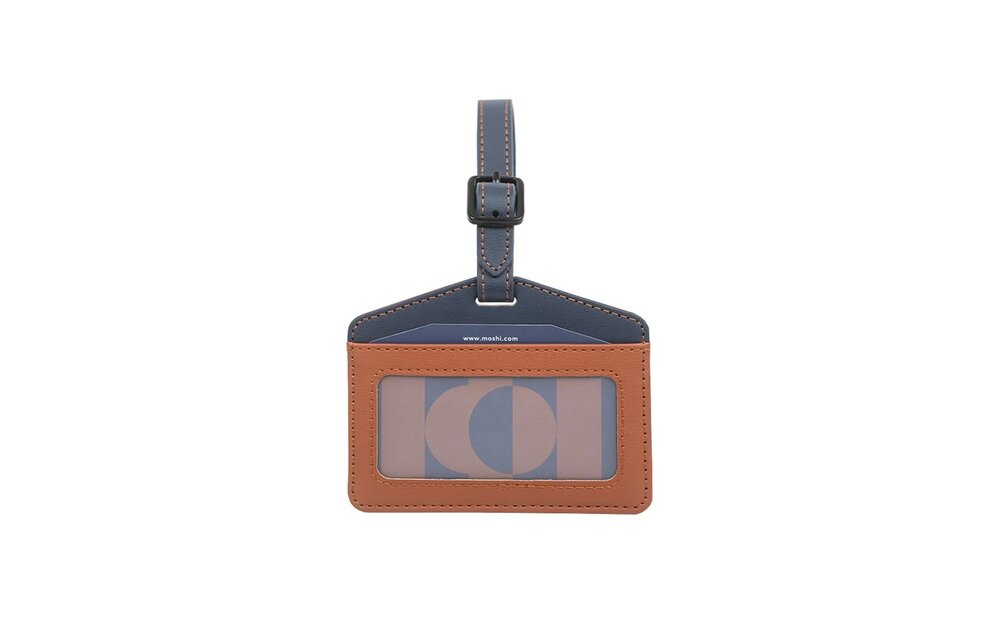 Moshi Luggage Finder Tag Caramel Brown with Built in FindMy Certification
