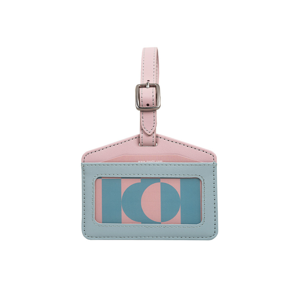 Moshi Luggage Finder Tag  Coral Pink with Built in FindMy Certification