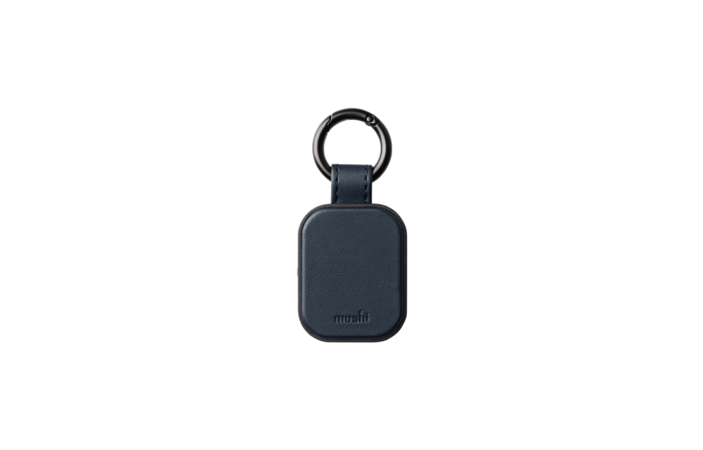 Moshi Qulio Finder Tag Midnight Blue with Built in FindMy Certification (USB-C charging cable not included)