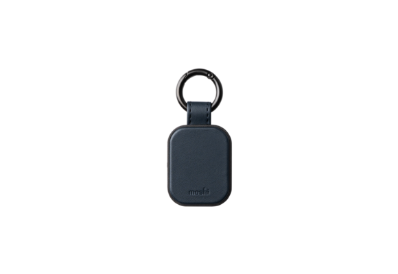 Moshi Qulio Finder Tag Midnight Blue with Built in FindMy Certification (USB-C charging cable not included)