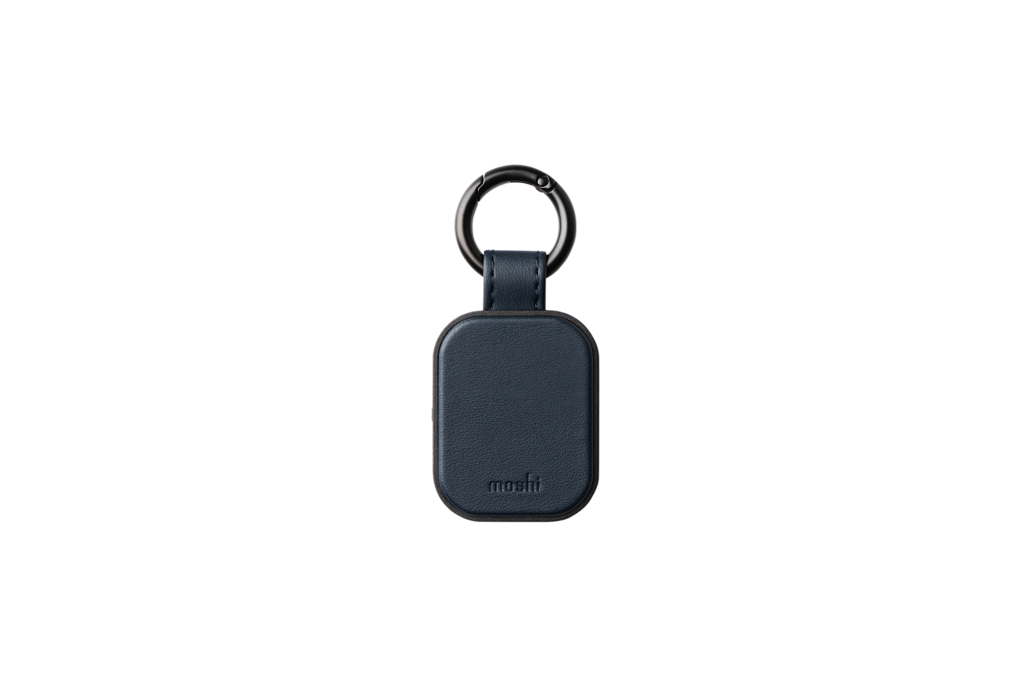 Moshi Qulio Finder Tag Midnight Blue with Built in FindMy Certification (USB-C charging cable not included)