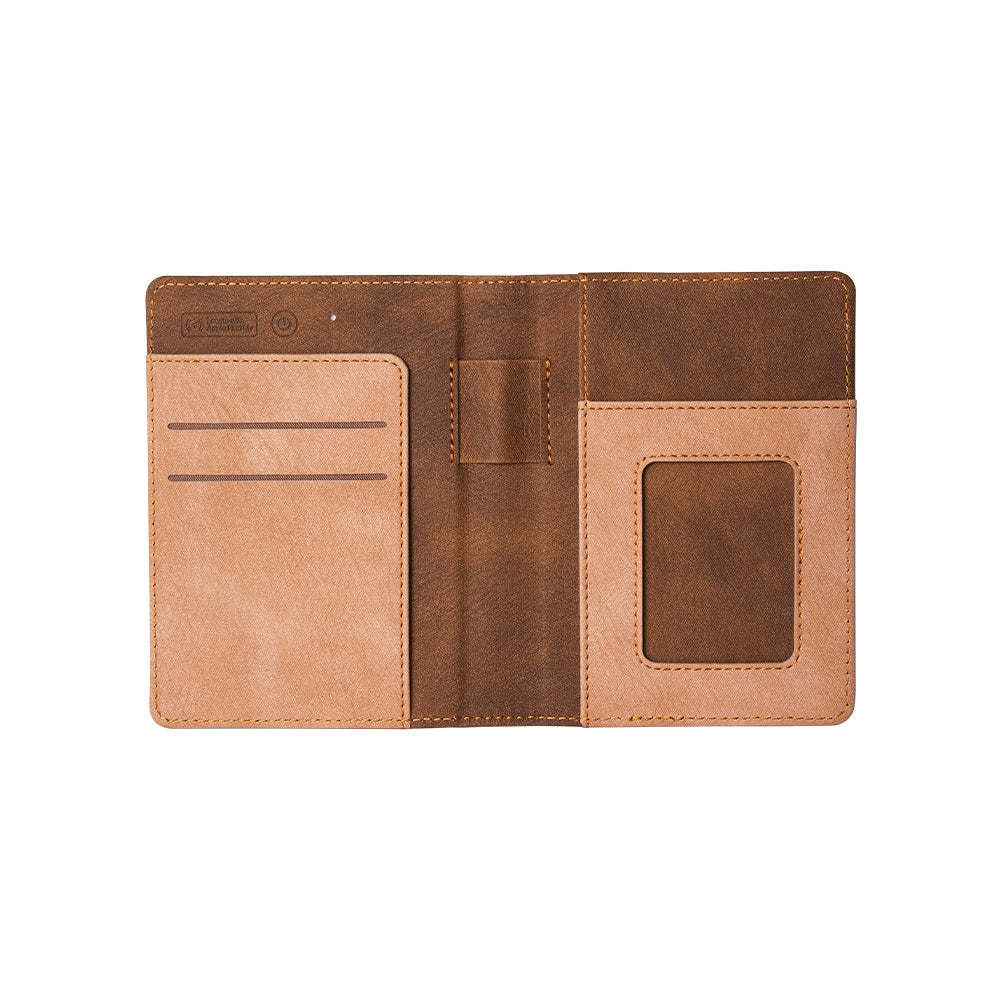 Moshi Passport Finder Holder Pale Orange  with Built in FindMy Certification