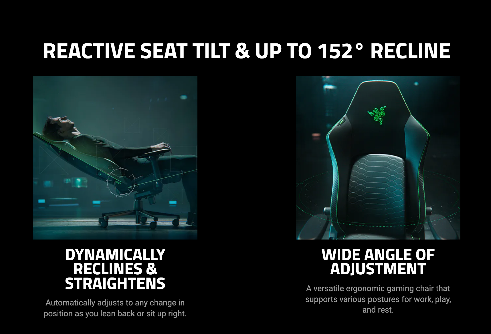 Razer Iskur V2 Gaming Chair with Adaptive Lumbar Support Synthetic Leather/Black (assembly required)