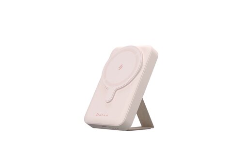 Adam Elements GRAVITY CS10 Magnetic Wireless Charging 10000mAh Power Bank with Foldable Stand - Pink