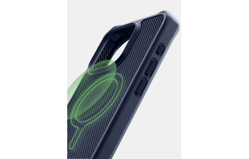 Itskins Ballistic R Nylon Case w/ Magsafe for iPhone 15 Pro  Max  - Dark Blue