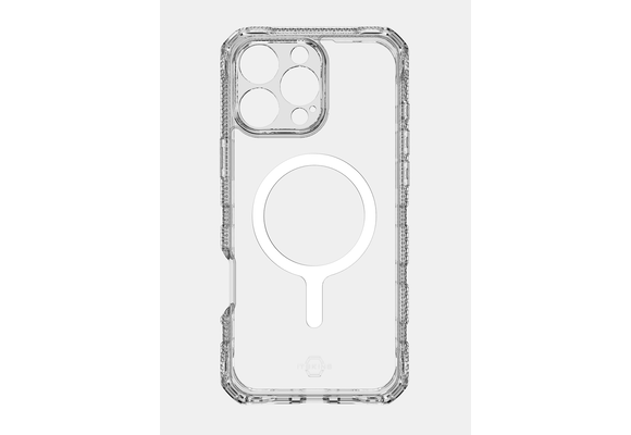 ItSkins Supreme R Clear Case with MagSafe for 16  Pro Max - Transparent White Print