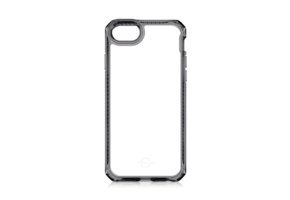 ItSkins Hybrid R Clear Case with MagSafe for iPhone 7/8/SE - Black and Transparent