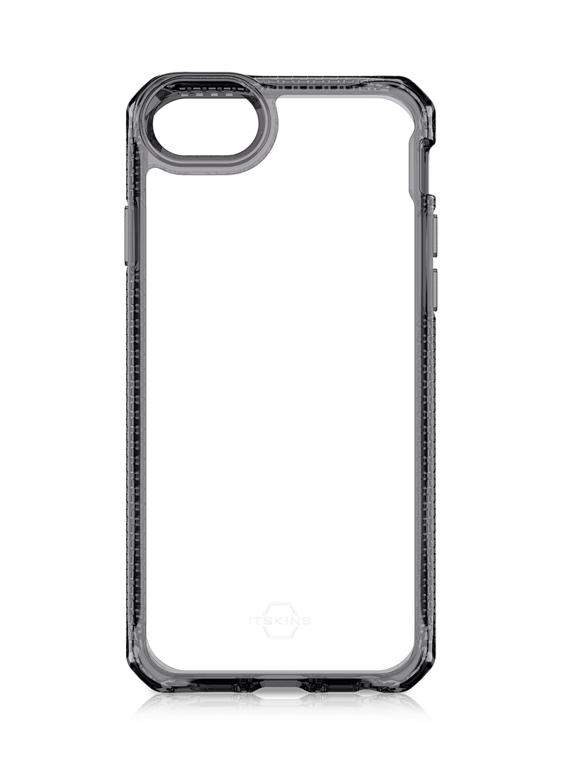ItSkins Hybrid R Clear Case with MagSafe for iPhone 7/8/SE - Black and Transparent