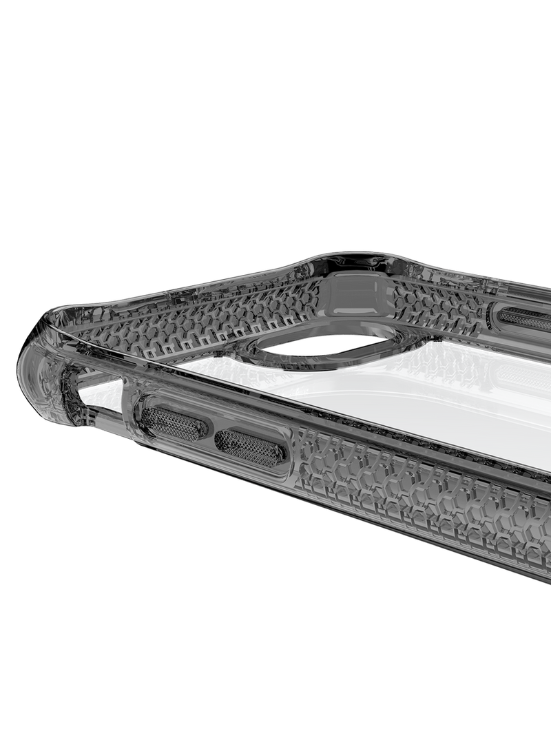 ItSkins Hybrid R Clear Case with MagSafe for iPhone 7/8/SE - Black and Transparent