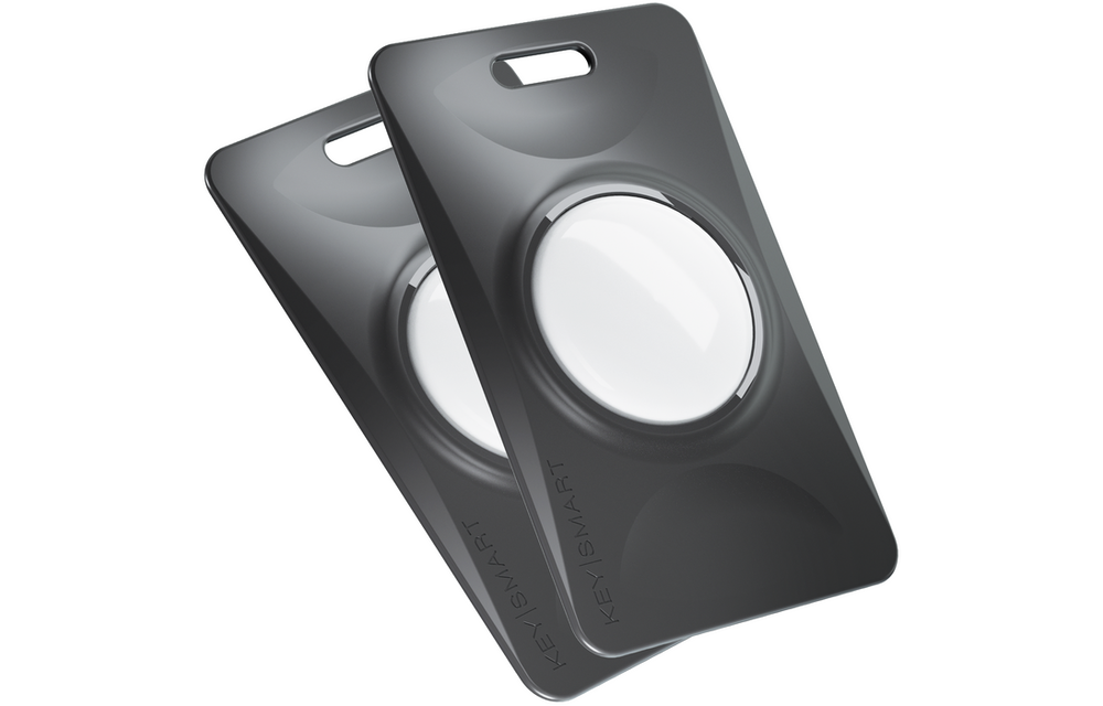 KeySmart SlimCard Apple AirTag Holder for your Wallet Black 2 Pack