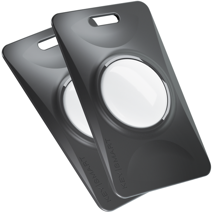 KeySmart SlimCard Apple AirTag Holder for your Wallet Black 2 Pack