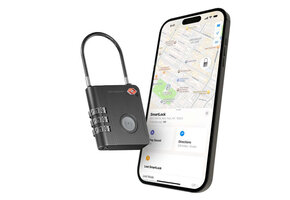 KeySmart SmartLock Tracking Device with Apple Find My - Black