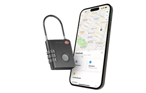 KeySmart SmartLock Tracking Device with Apple Find My - Black