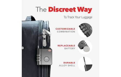 KeySmart SmartLock Tracking Device with Apple Find My - Black