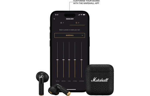 Marshall Minor IV  Truly Wireless In Ear Bluetooth Headphones Black (No returns once opened for In-Ear devices)