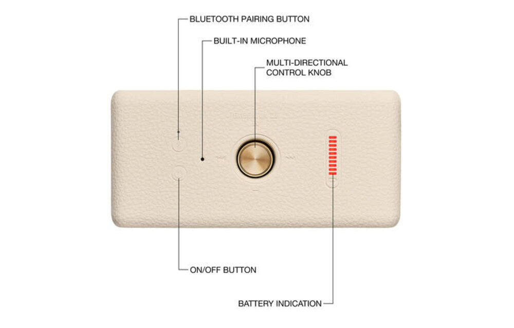 Marshall Emberton III Portable Bluetooth Speaker Cream