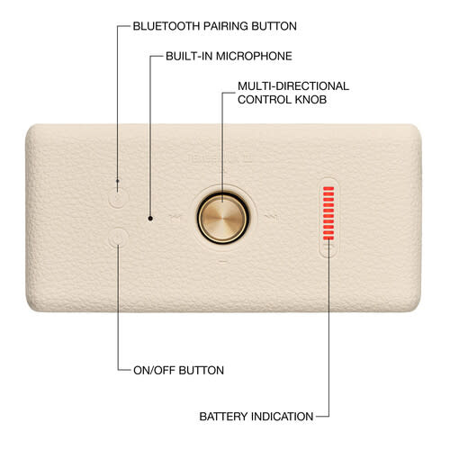 Marshall Emberton III Portable Bluetooth Speaker Cream