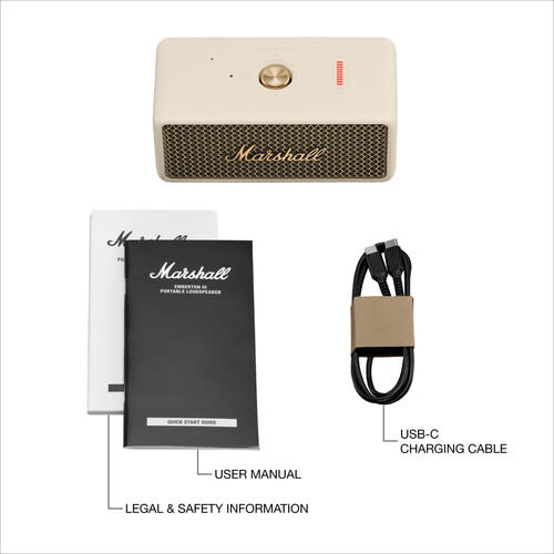 Marshall Emberton III Portable Bluetooth Speaker Cream