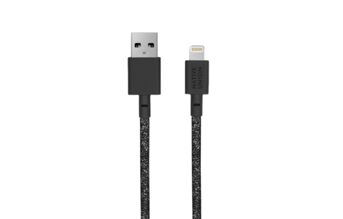 Native Union Braided Lightning Night Cable 3m - Zebra WSL
